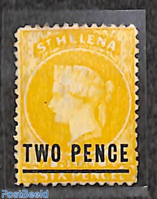 TWO PENCE perf. 12.5, WM CC-Crown, Stamp out of set