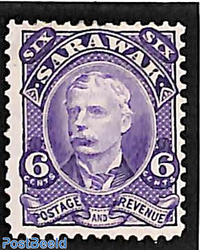 6c, Sarawak, Stamp out of set