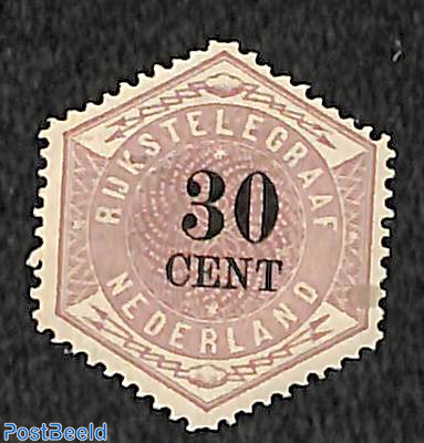 30c, Telegram, Stamp out of set