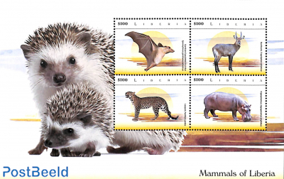 Mammals of Liberia 4v m/s