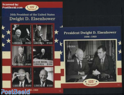 President Dwight D. Eisenhower 2 s/s