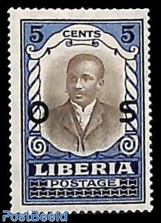 5c, On Service, Stamp out of set