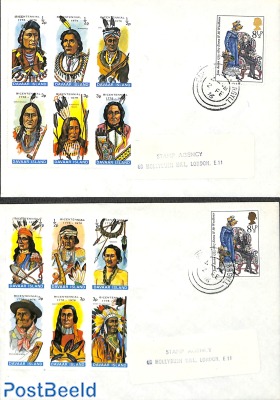 2 covers with stamps from Davaar Island