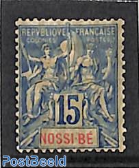 15c, Nossi-Bé, Stamp out of set