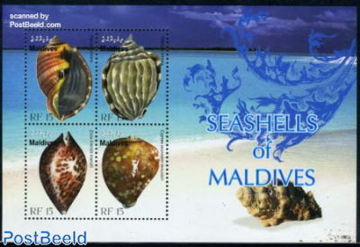 Seashells of Maldives 4v m/s