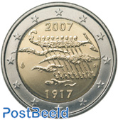 2 euro 2007 90 Years Finland