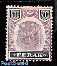 Perak, 50c, Stamp out of set