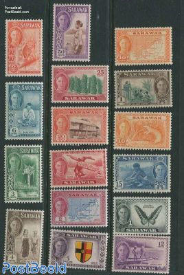 Sarawak, definitives, views 16v