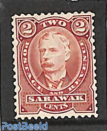 Sarawak, 2c, Perf. 11.5, Stamp out of set