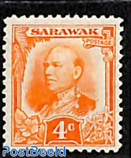 Sarawak, 4c, Stamp out of set