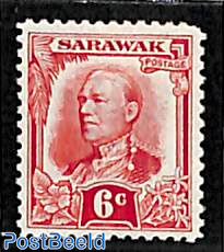 Sarawak, 6c, Stamp out of set