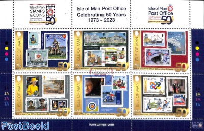 Present from the Post, 50 years Stamps 6v m/s