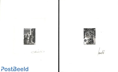 Epreuve blackprints with signature of designer, Europa 1982