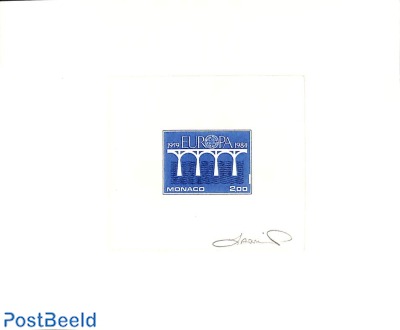 Epreuve de luxe with signature of designer, Europa 1984