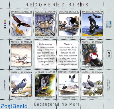 Recovered birds 10v m/s