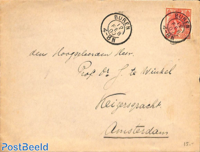 Letter from BUREN (kleinrond) to Amsterdam