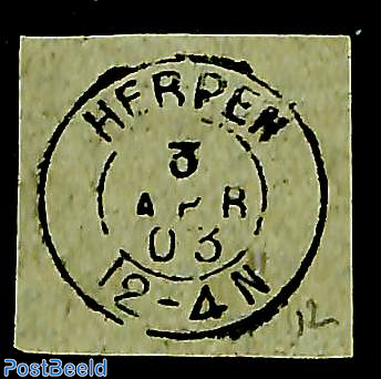 Kleinrond HERPEN on piece of paper