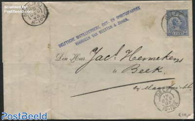 Kleinrond BEEK (LIMB:) as arrival postmark on letter
