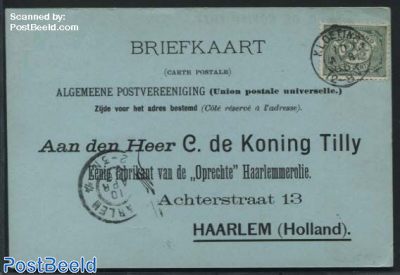 Kleinrond KLOETINGE on postcard