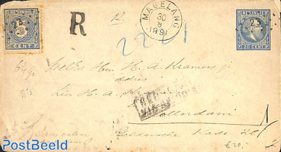 Envelope from MAGELANG to ROTTERDAM