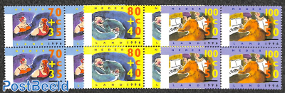 Senior stamps 3v blocks of 4 [+]