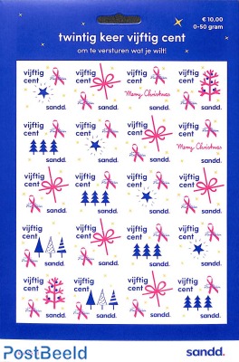 Sandd Christmas stamps m/s s-a