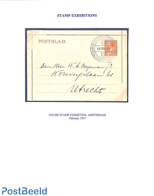 Poolsche Postzegeltentoonstelling Amsterdam 1937