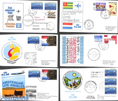 12 KLM first flight covers