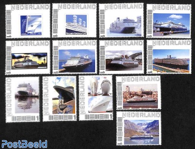 13 MNH personal stamps with Ships