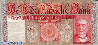 25 Gulden 1931, sign. Delprat/Vissering