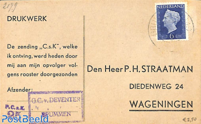 Postcard with nvph no.476