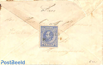 small envelope with Engraved postmark of HAAFTEN