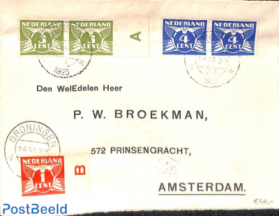 Letter with syncopathic stamps (Roltanding)