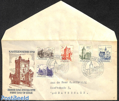 Summer, FDC, Typed address, open flap, somewhat wrinkled cover