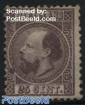 25c, Type II, Perf. 12.75:11.75, Stamp out of set