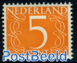 5c, Normal paper, Stamp out of set