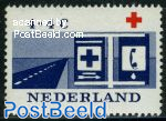 4+4c Red cross Road assistance, Stamp out of set