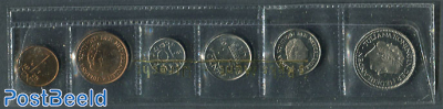 Official Yearset Netherlands 1975 (1-5-10-25CT + 1Gld+25ct 1974)