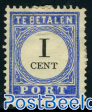1c, Type III, Stamp out of set