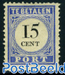 15c, Type III, Stamp out of set