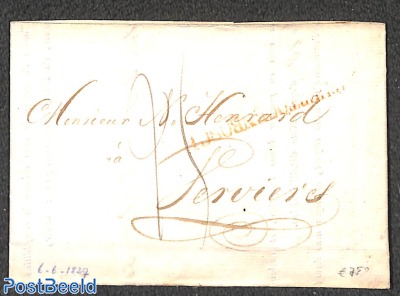 Folding letter from 's HERTOGENBOSCH to Verviers