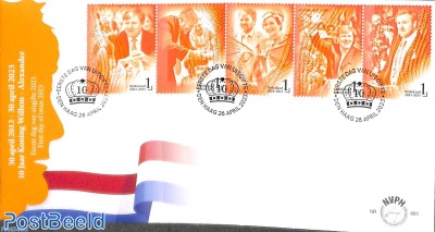 FDC 860, 10 years King Willem-Alexander