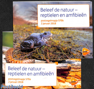 Nature, reptiles, presentation pack 570a+b