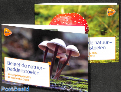 Mushrooms 10v, presentation pack 582a+b