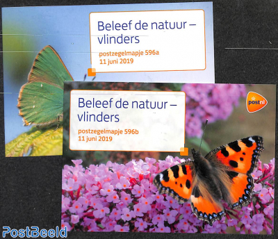 Nature butterflies, presentation pack 596A+B
