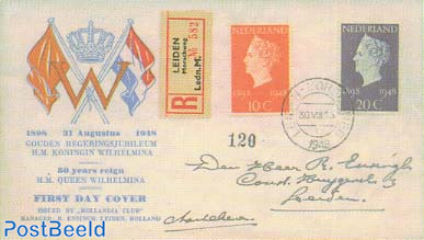 FDC Hollandia club issue, Golden jubilee