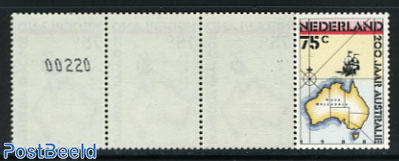 200 Years Australia strip of 5