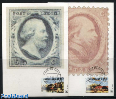 150 Years stamps, Maximum cards Molenreeks R565/66