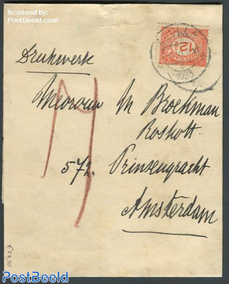 Cover with nvhp no.108 to Amsterdam