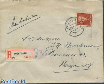 Registered envelope with nvph no.525